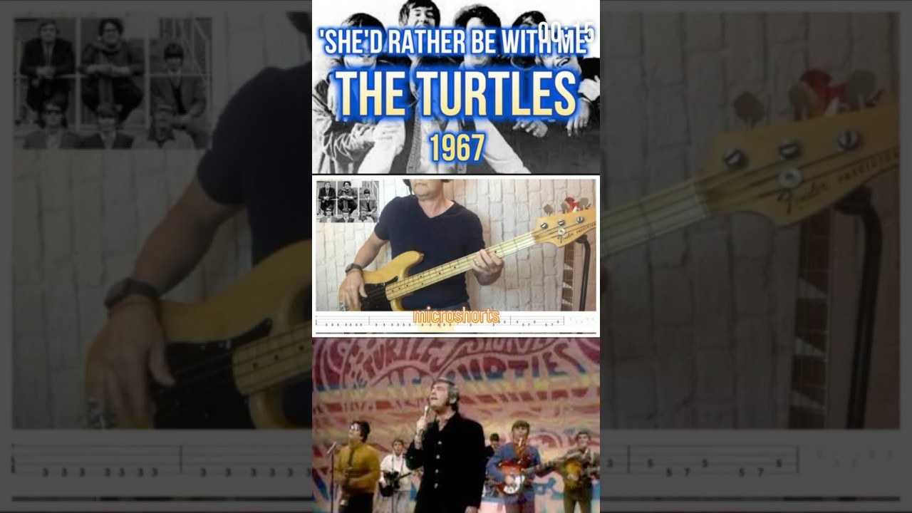 SHE'D RATHER BE WITH ME - TURTLES | FRANKS BASS COVERS 
