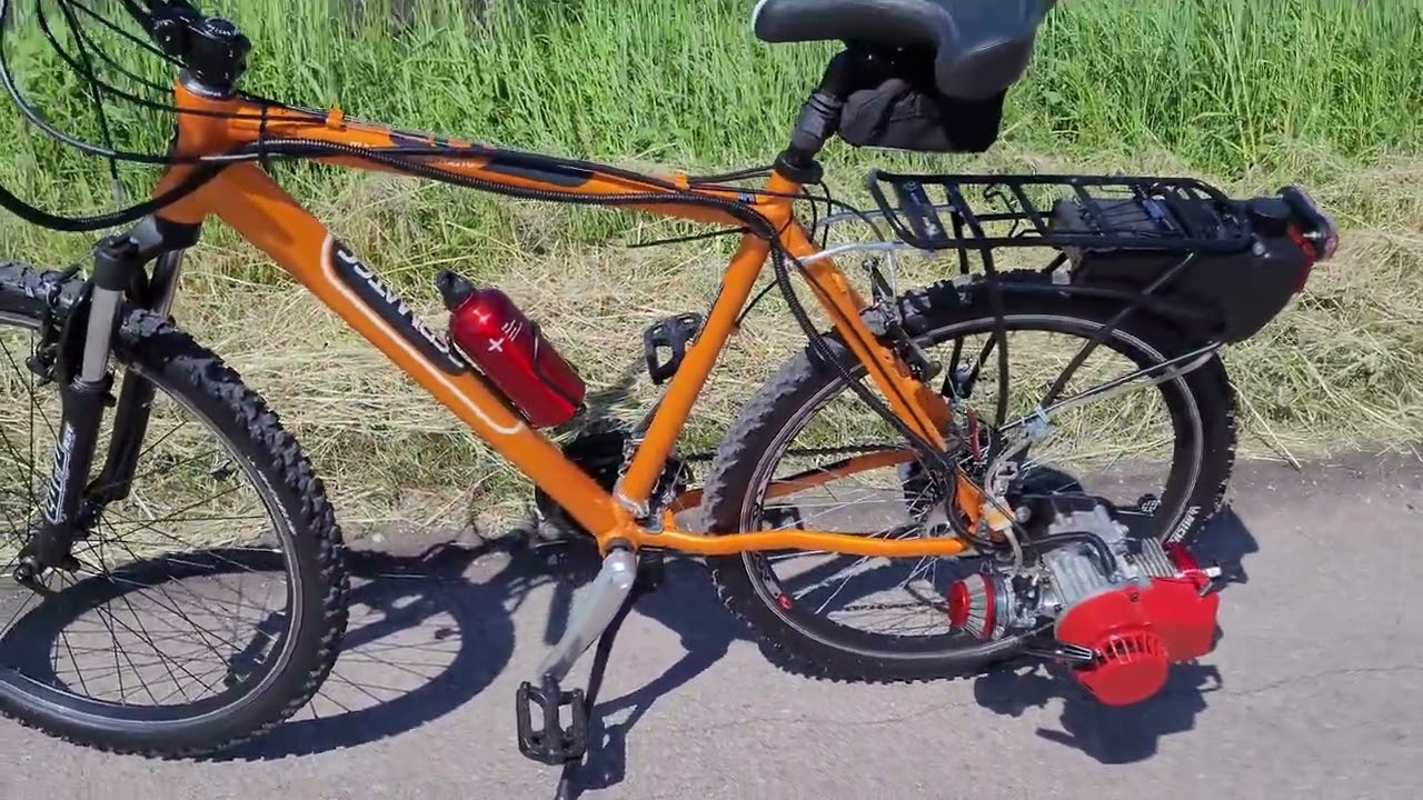 Rower z silnikiem pocket bike