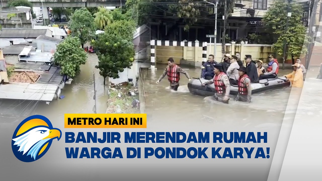 Banjir Setinggi 80 Cm Rendam Kompleks Polri Pondok Karya [Metro Hari Ini]