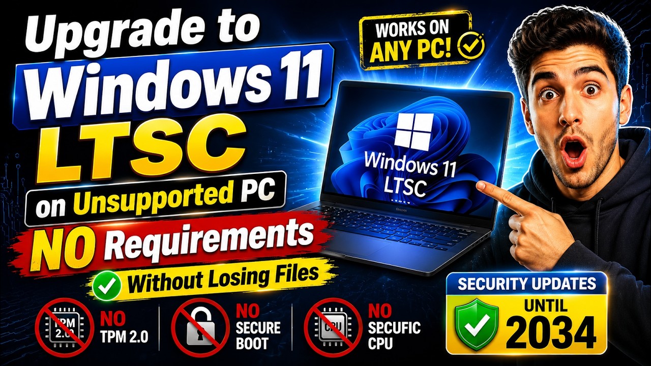 Как обновить Windows 10 до Windows 11 IoT LTSC на неподдерживаемом ПК