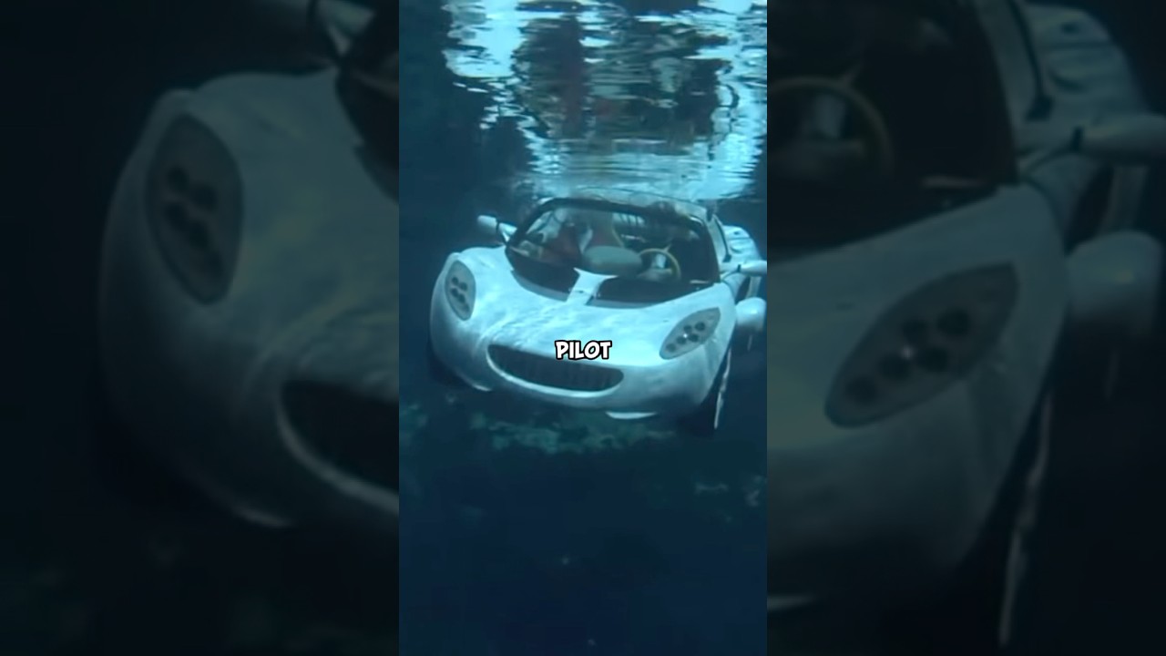 This CAR actually drives underwater!? #underwater #amphibiousvehicle #electriccar