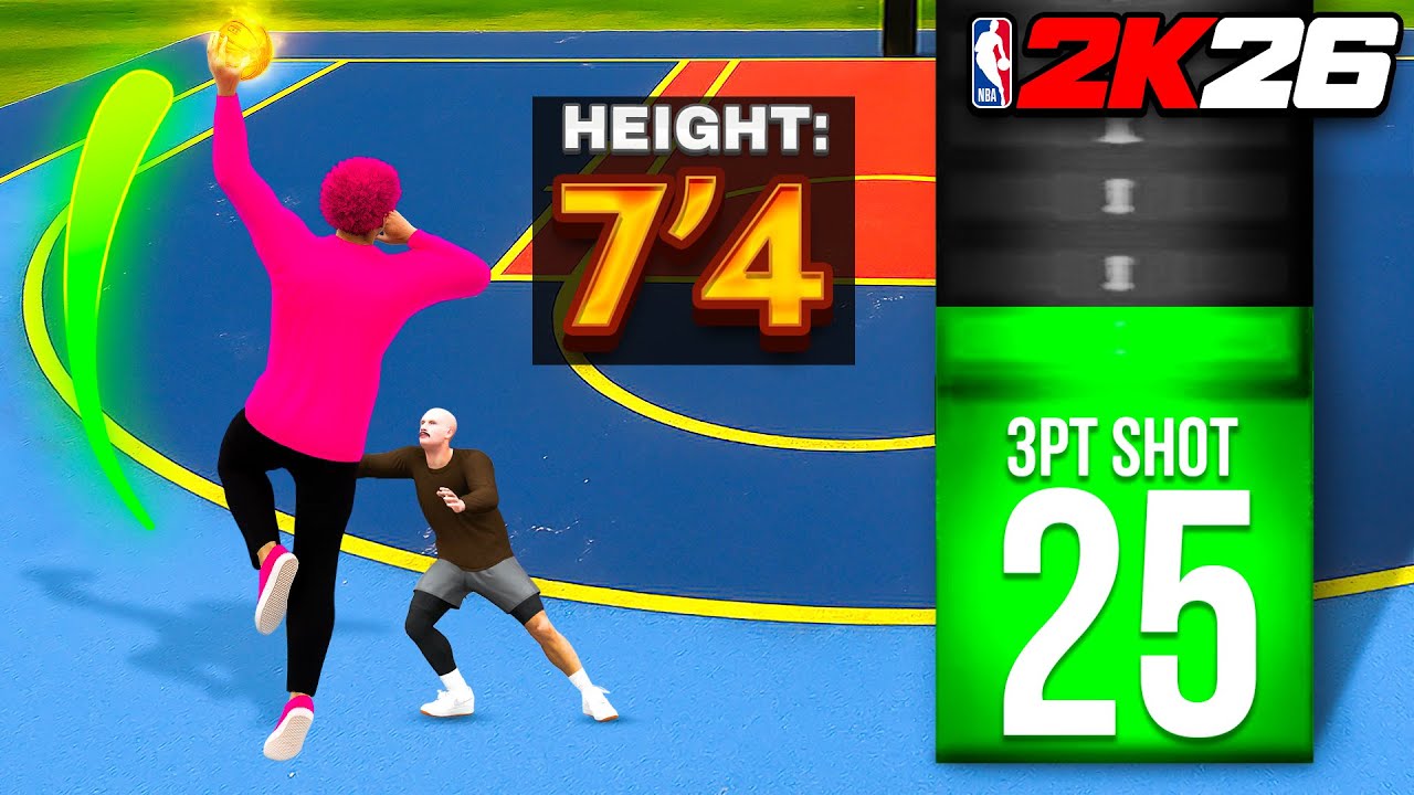 The POWER of 3PT POST HOOKS with a 7'4 BUILD on NBA 2K26