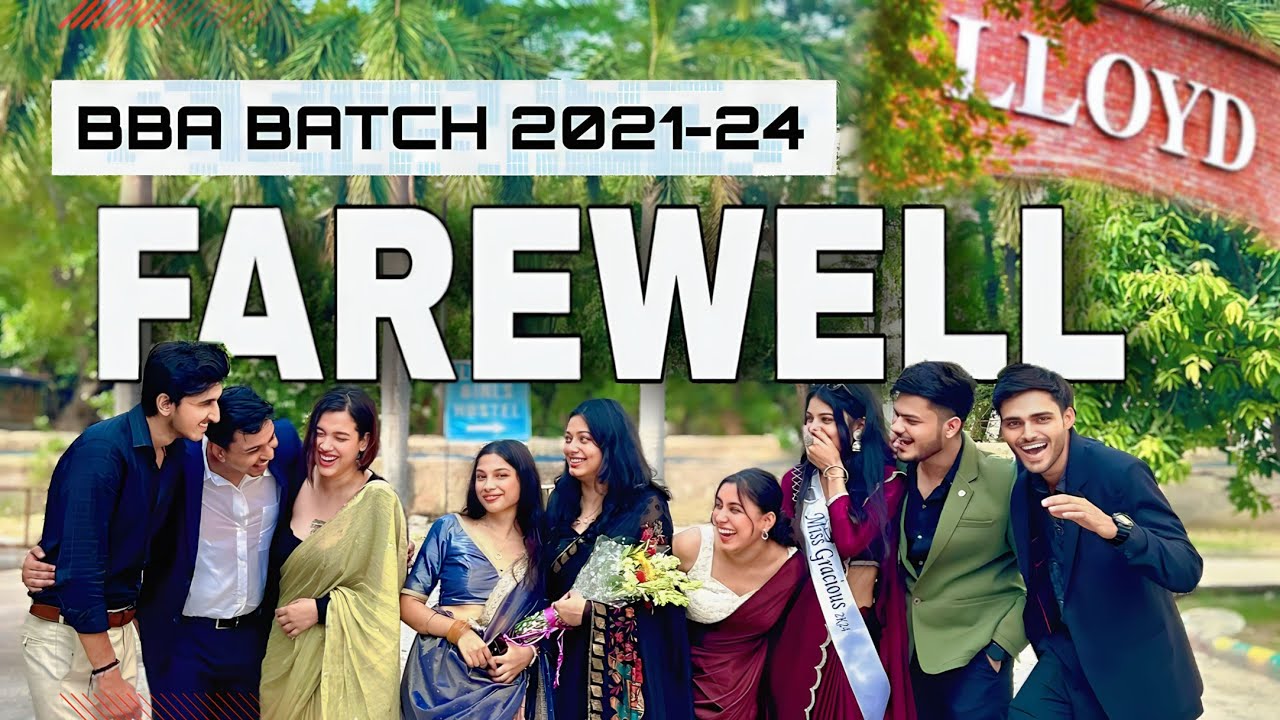 Lloyd Business School Farewell Vlog ❤️ || Our BBA Journey and Farewell Moments #bba