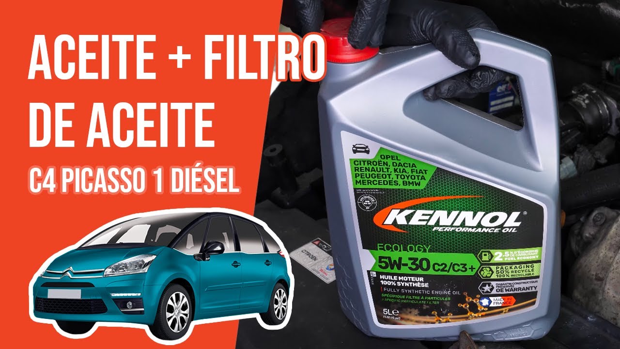 Cambio de aceite y de filtro de aceite C4 Picasso 1 1.6 HDI 🛢