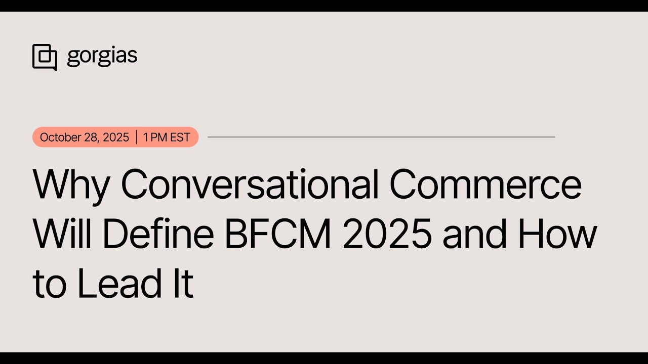 Why Conversational Commerce Will Define BFCM 2025 &mdash; and How to Lead It
