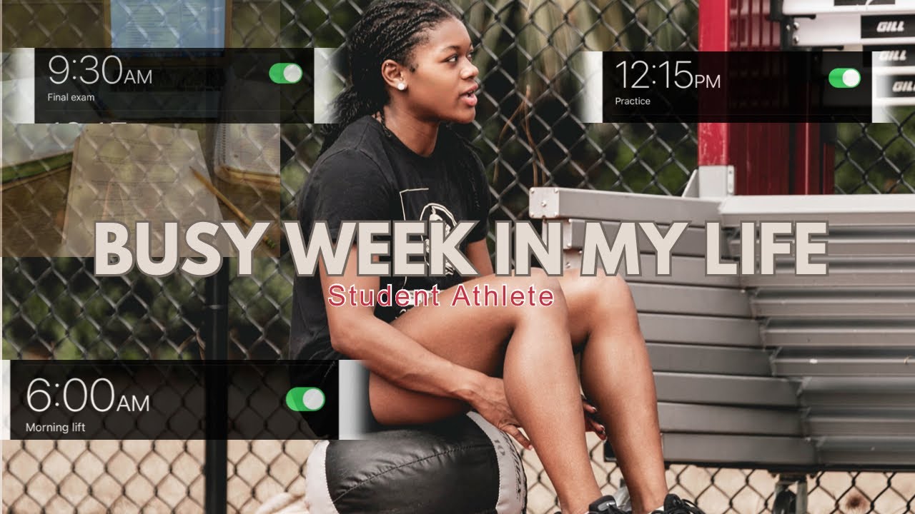 VLOG: BUSY WEEK IN MY LIFE AS A STUDENT ATHLETE || (Track practice, hurdle practice, school￼)