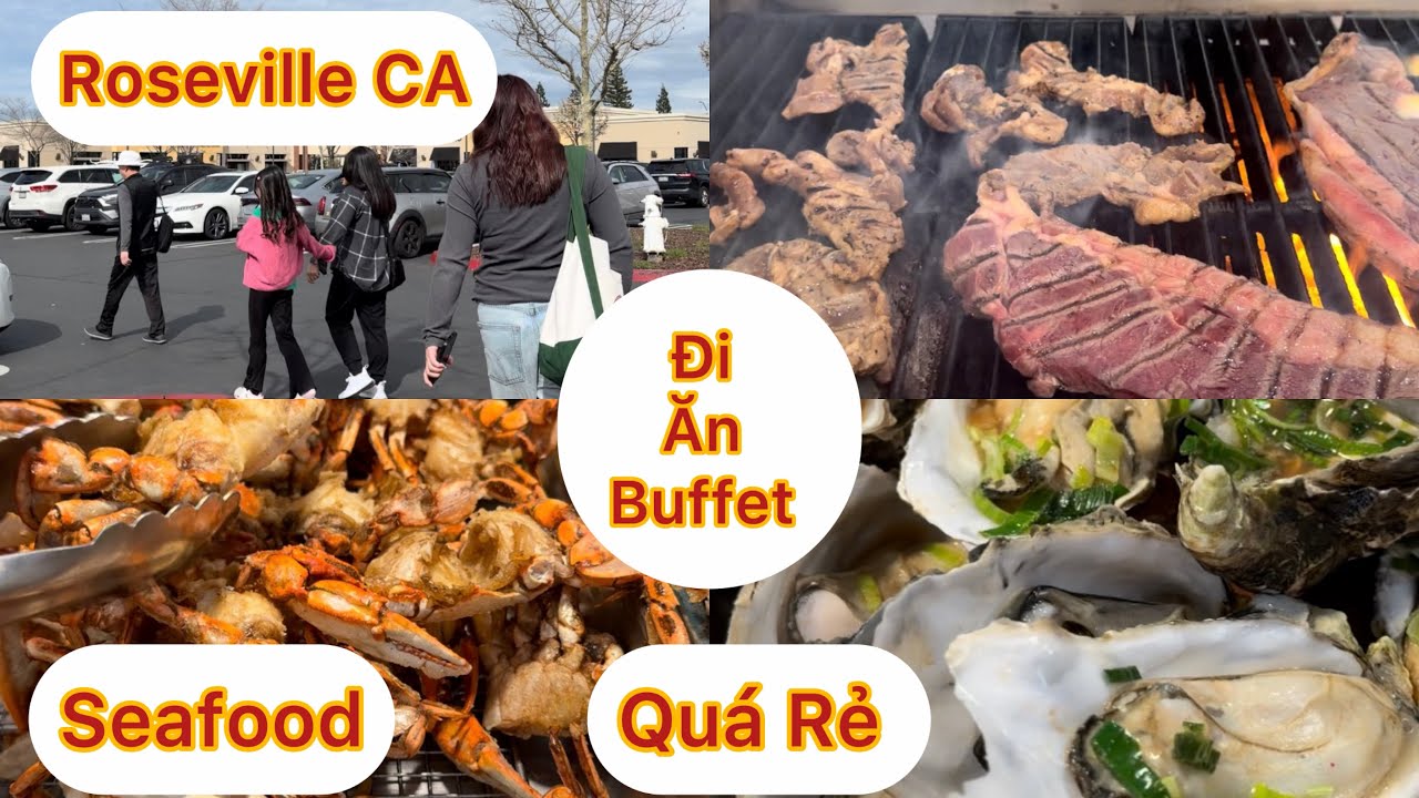 Tập 1936: Gia Đình Nhỏ Đi Ăn Buffet Rất Ngon Nhiều Món- Golden  Koi Buffet Roseville CA 
