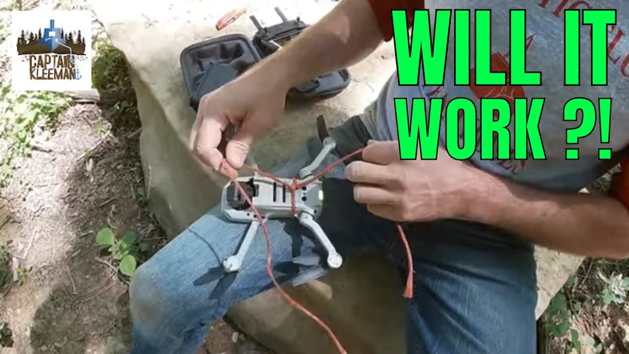 Using a Mavic Mini Drone to hang a rope swing on the homestead - CRASH FOOTAGE included