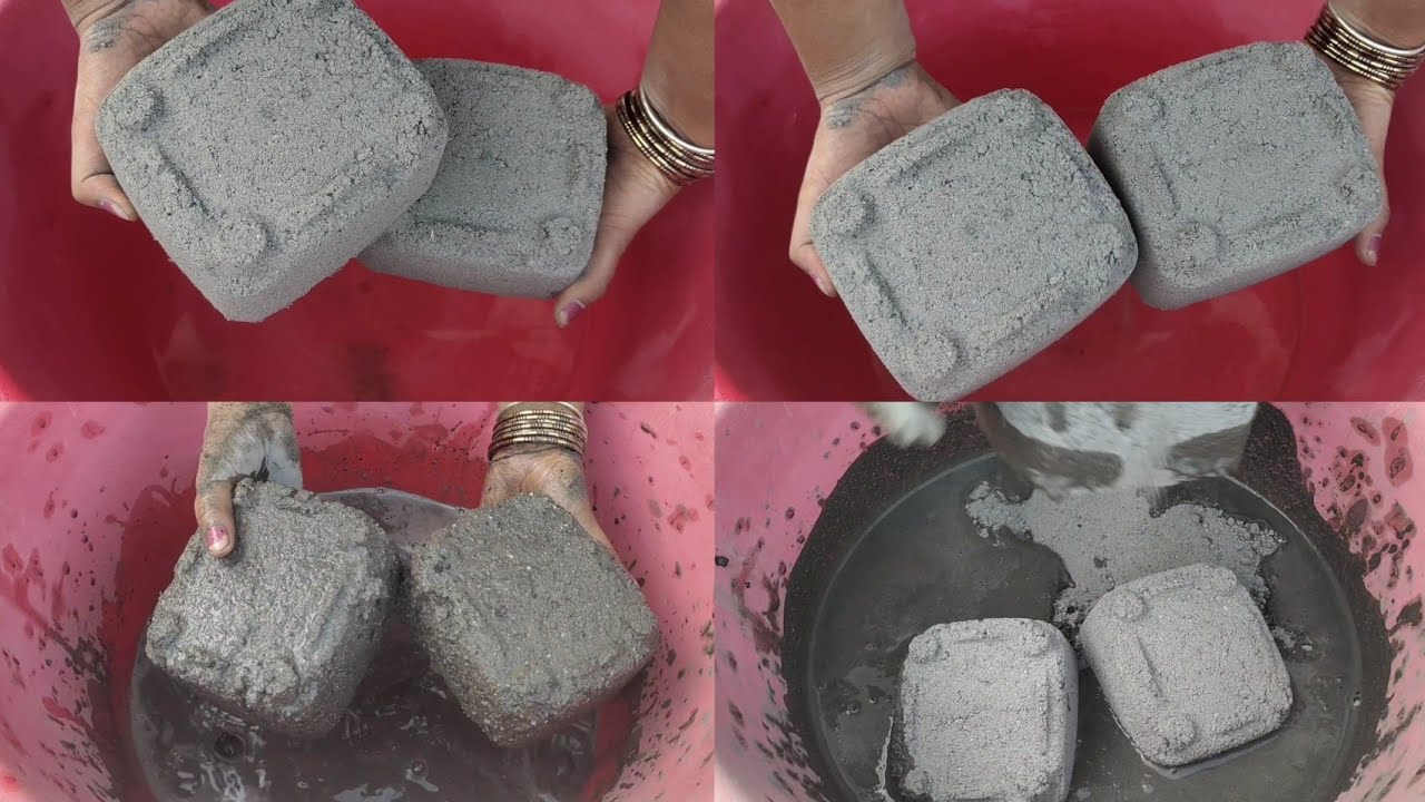 Gritty dusty 🌪️ Crunchy charcoalashes crumbling in lots of water 💦💦