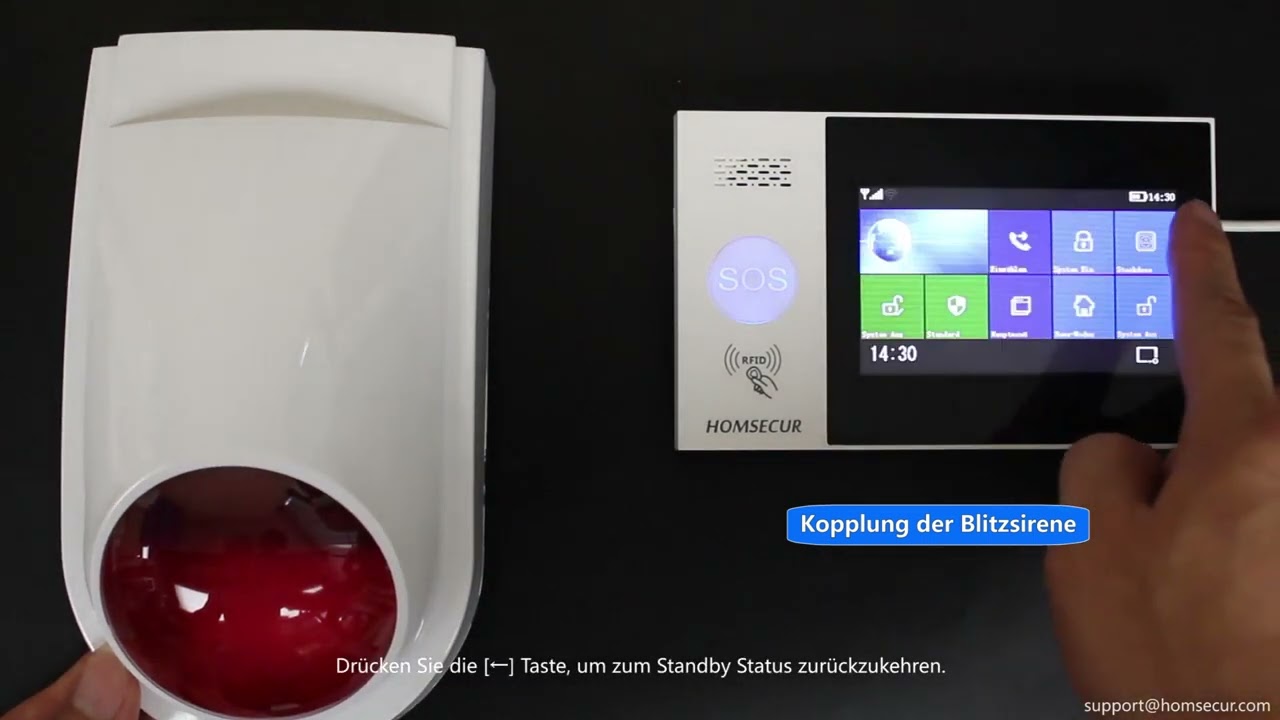 HOMSECUR LD04 4G WLAN Alarmsystem