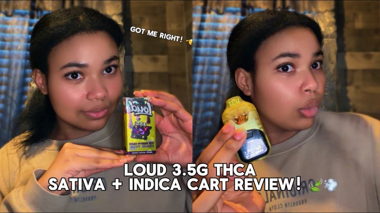 LOUD THCA CRUMBLE SATIVA + INDICA CART REVIEW! 🍃💨 *gas cart* 