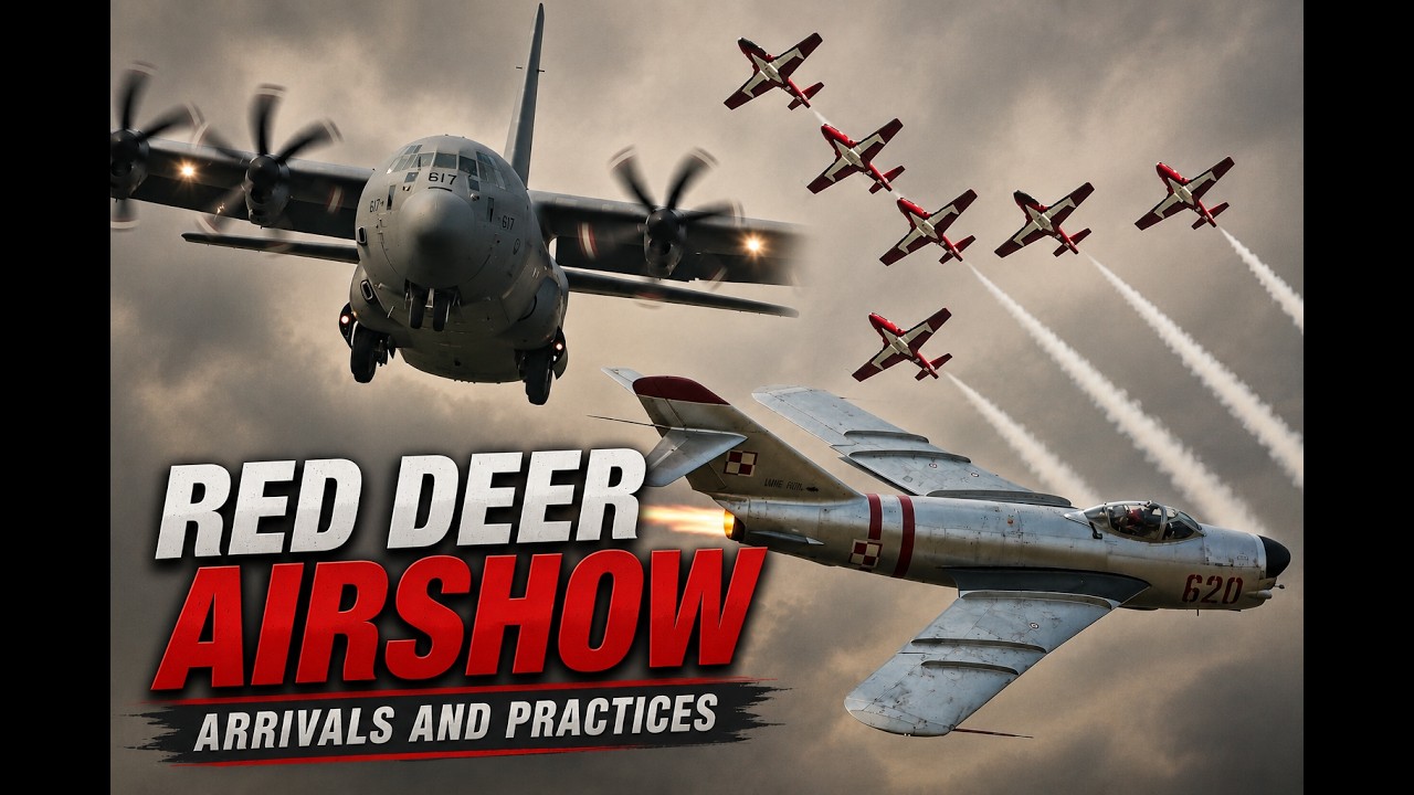 Arrivals & Practice Highlights | Red Deer Airshow 2026
