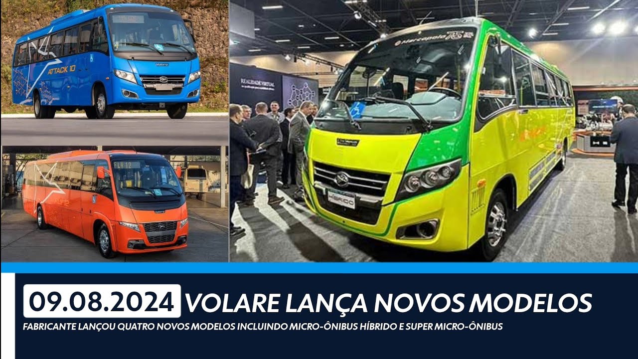 LANÇAMENTO: Volare lança primeiro micro-ônibus híbrido do país - Novo Fly 12 é o maior da categoria