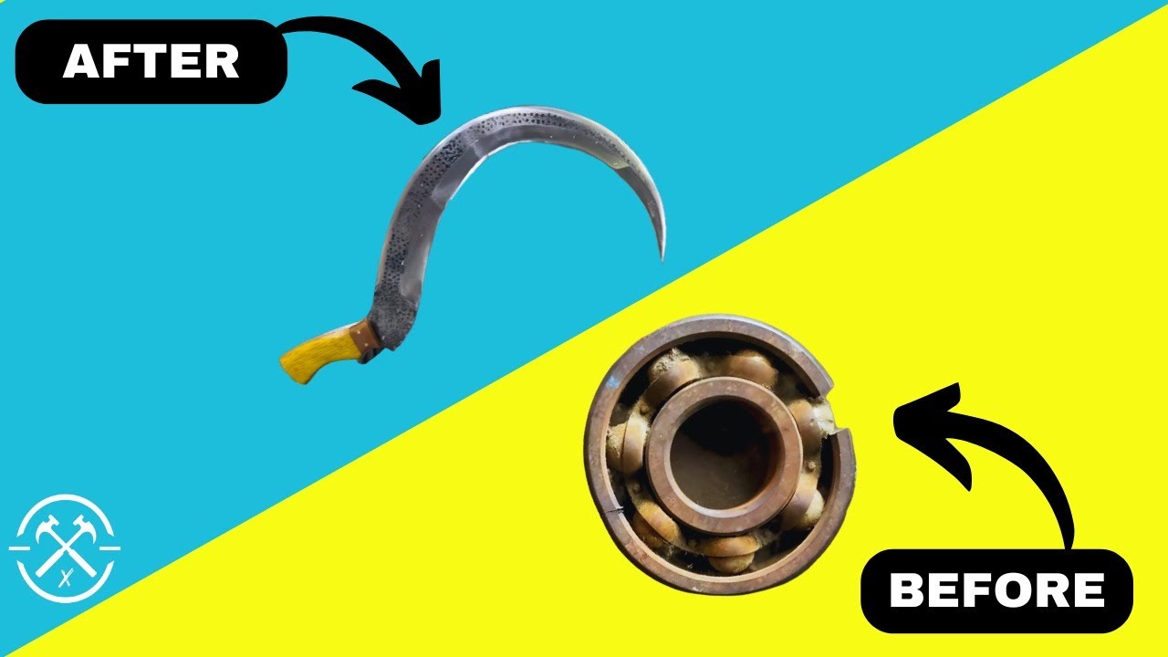 How To Make A Sharp Sickle | Sharp Knife | Forging | The Craft Man