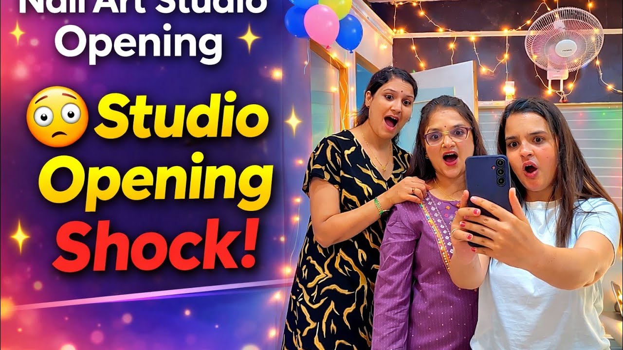 “Opening से पहले Nail Box टूट गया 😱 | थोड़ी देर में Studio Opening 💅”