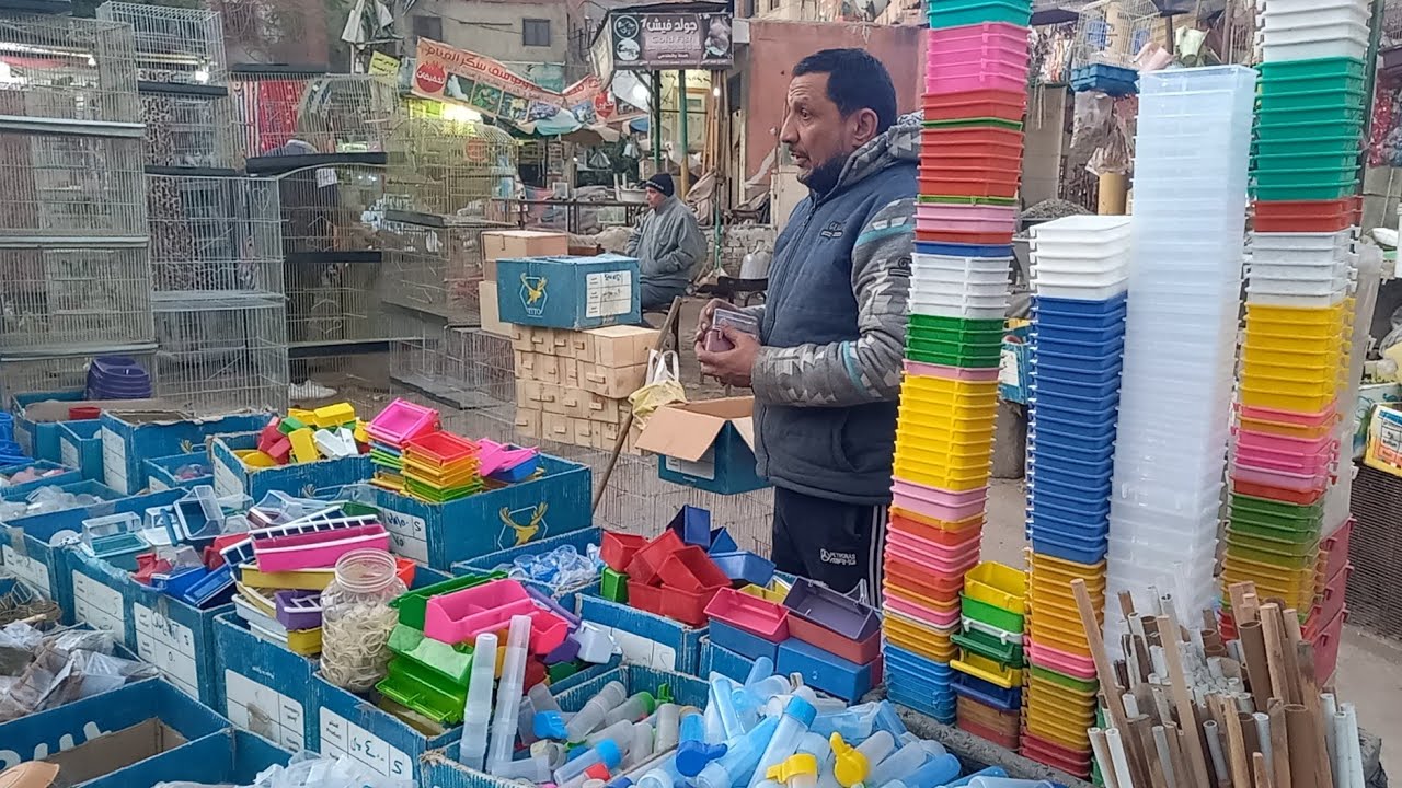 سوق الجمعة اسعار المسق والاكالات واكل العصافير عند الشيخ محمود ورقمه ومكانه جمعة ١٠ فبراير