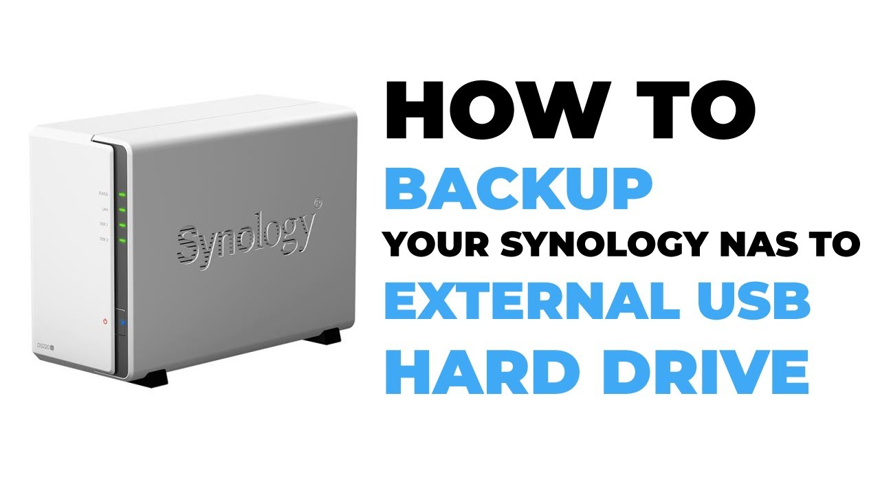How To Backup Your Synology NAS to an External USB Hard Drive - USB Copy Backup Synology External