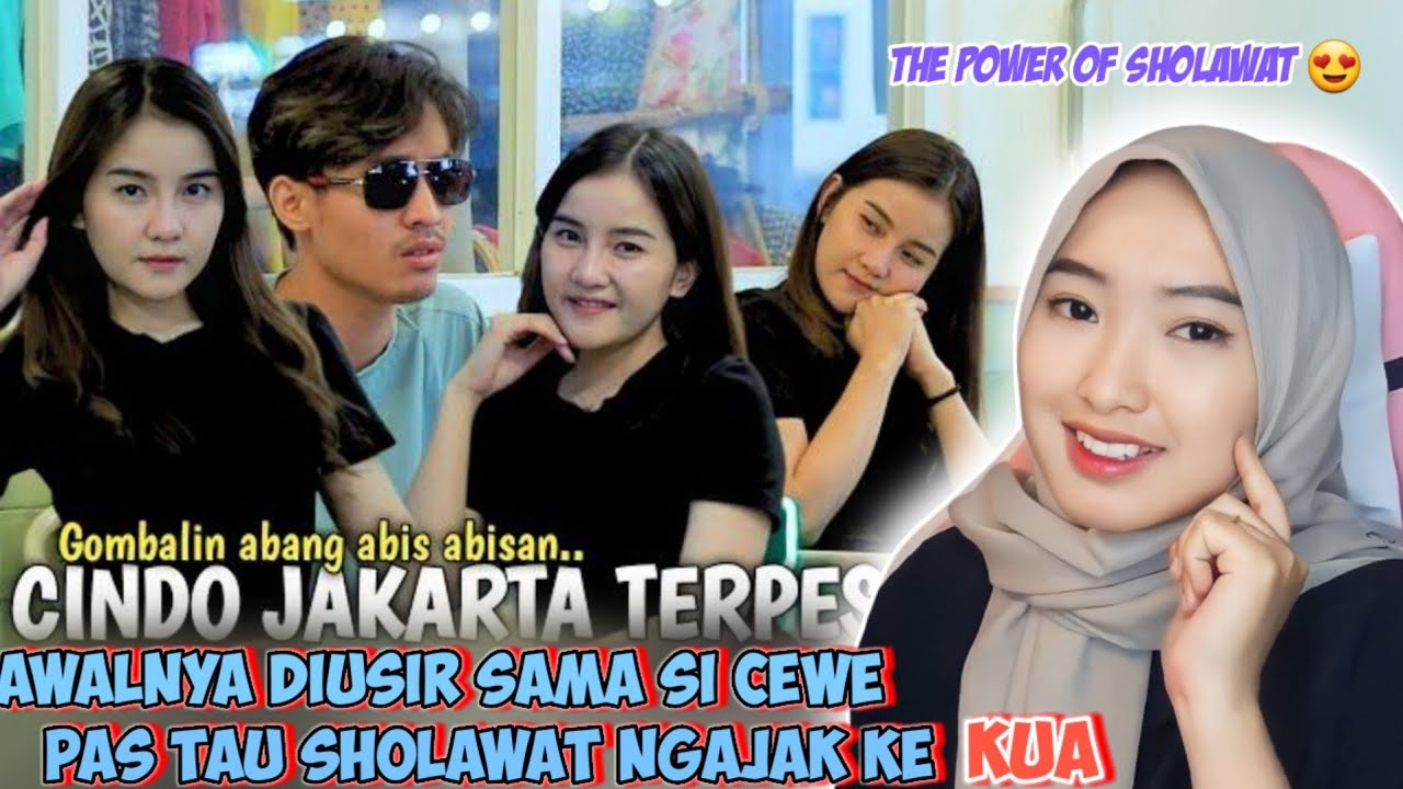 MELELEH!! CEWEK CHINDO JAKARTA GOMBALIN ABANG SAMPE BAPER || REACTION RONAN SAEFULL GOBAN
