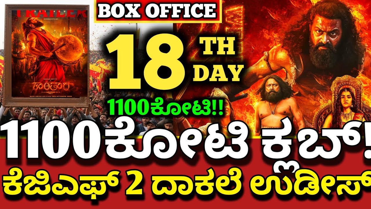 Kantara Movie 18 Day Collection,Kantara Chapter 1 Movie Box-office Collection Kantara Collection