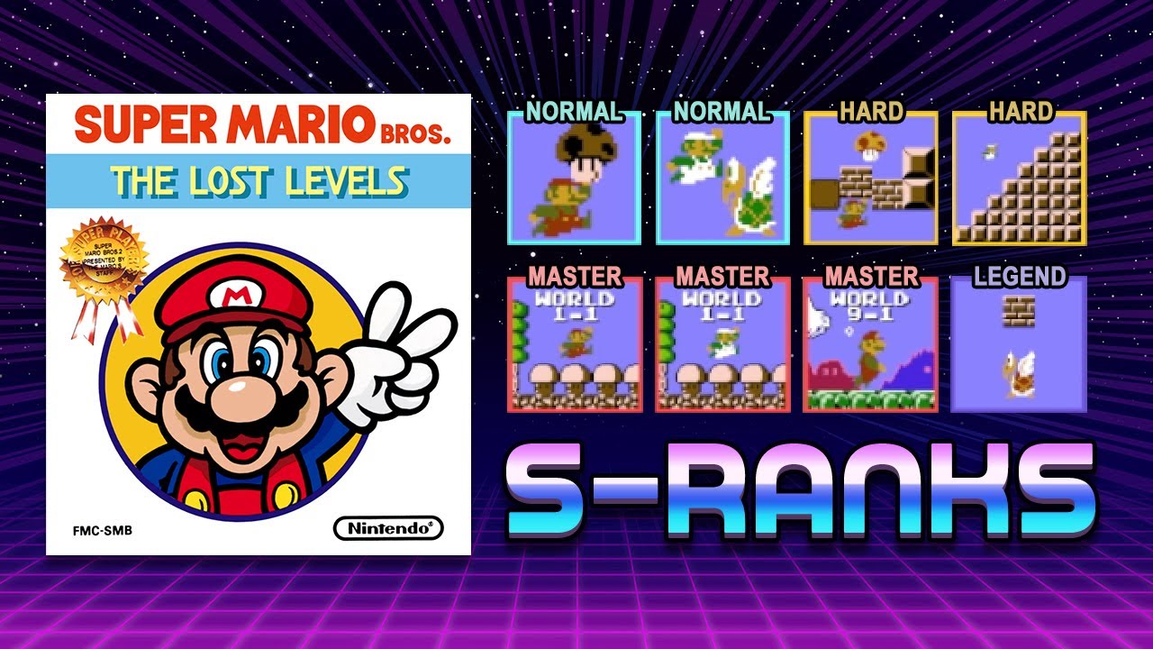 Nintendo World Championships NES Edition - Super Mario Bros. The Lost Levels (All S Rank)