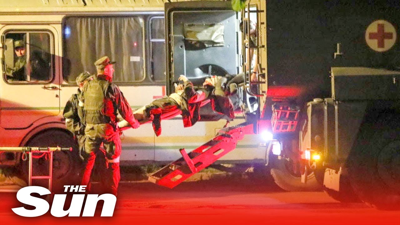 Evacuated wounded Azovstal servicemen arrive in Ukraine's Novoazovsk