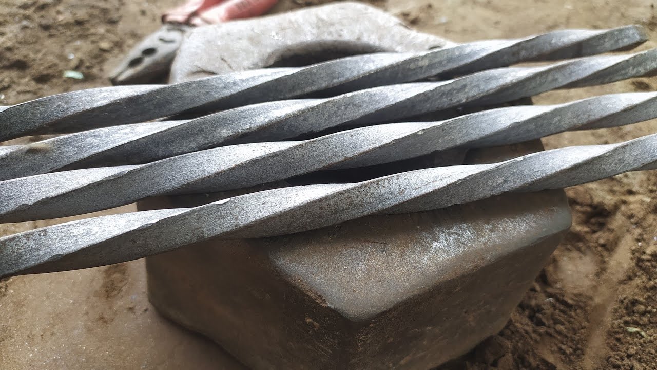 How to twist 10mm square bar || 10mm square bar twist karna dikhe || square banding