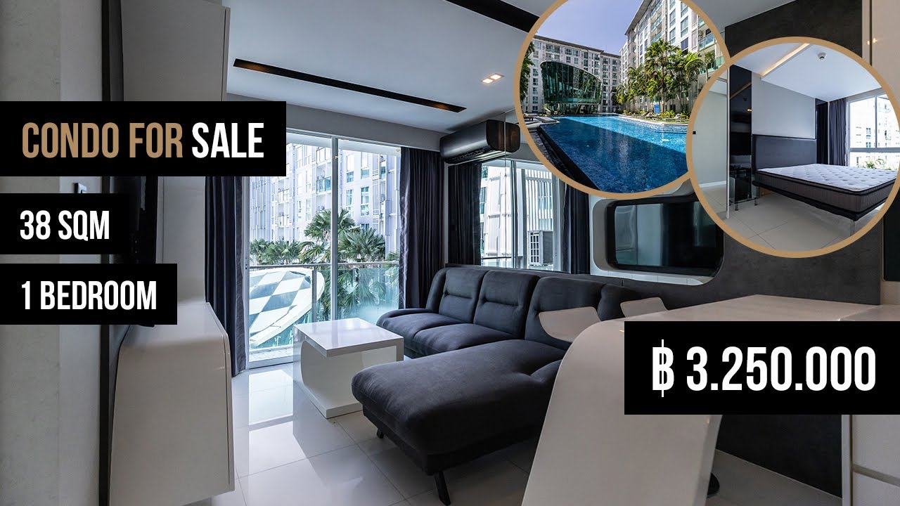📢 Stunning 1 Bedroom Condo For Sale - City Center Residence | 38 sqm | 5th floor | Central Pattaya