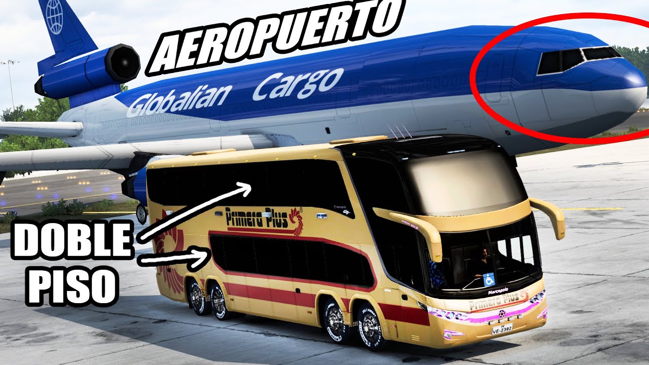 BUS DOBLE PISO Rumbo al AEROPUERTO Primera Plus Vallarta Jalisco American Truck Simulator