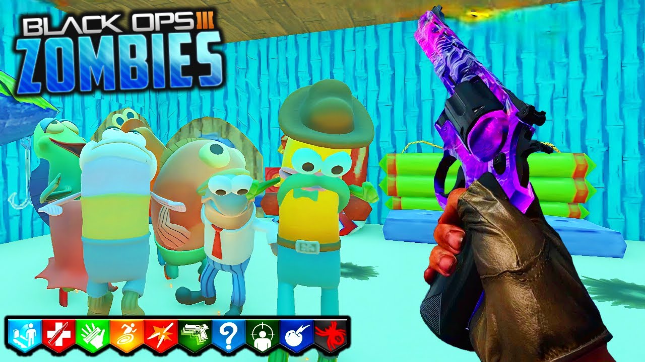 SPONGEBOB CUSTOM ZOMBIES MAPS!!! | Call Of Duty Black Ops 3 Custom Zombies Bikini Bottom + More!!!