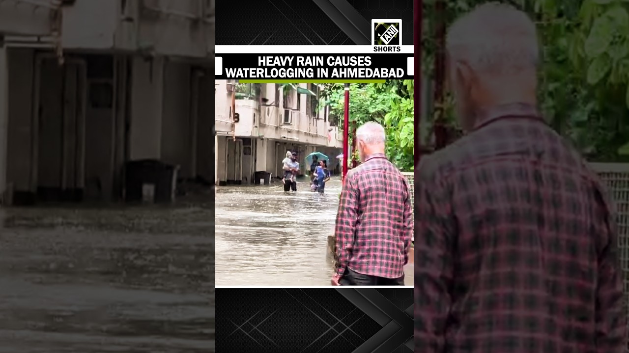 Gujarat: Heavy rain causes waterlogging in Ahmedabad, IMD issues red alert for Central Gujarat