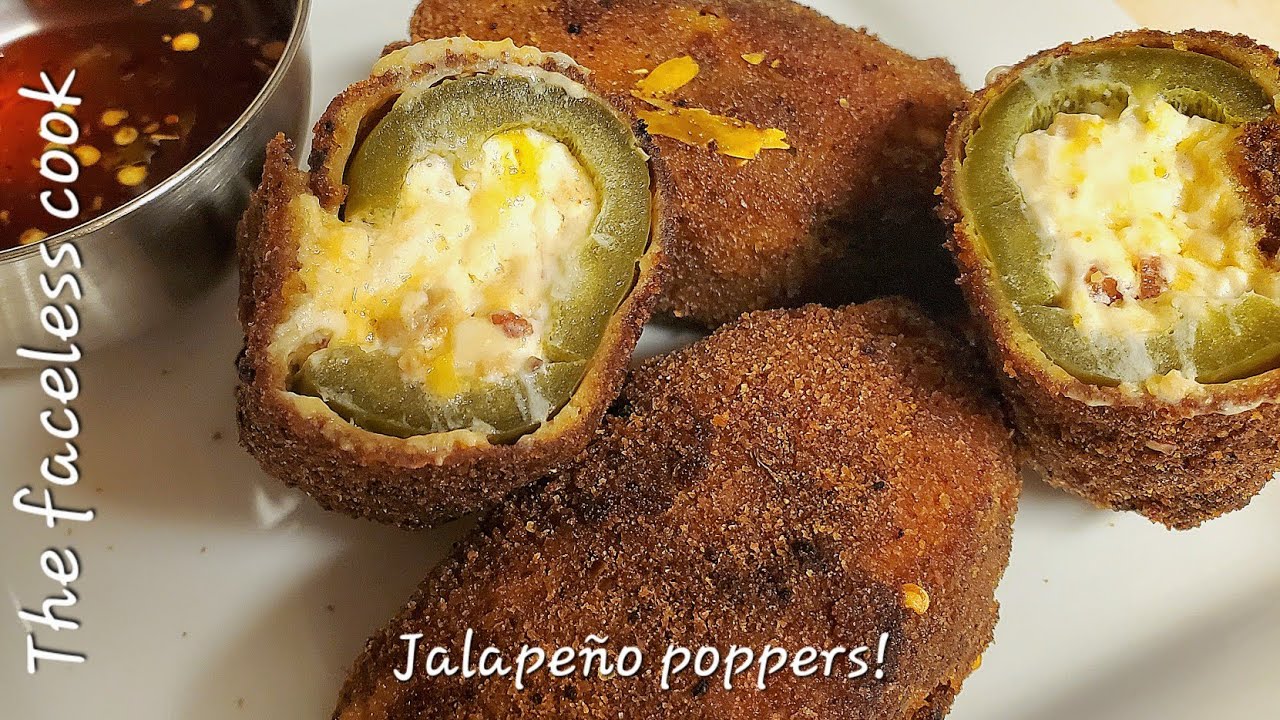 Jalapeño poppers with cream cheese, cheddar and bacon! Perfect for playoff football or anytime.