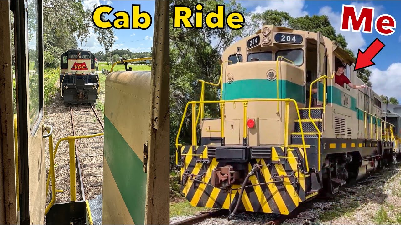 CF7 204 Locomotive Cab Ride at the Florida Railroad Museum!