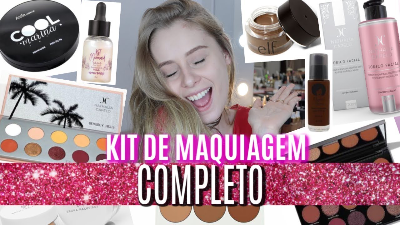 KIT COMPLETO DE MAQUIAGEM ENTRE R$ 40 e 80 reais | Amanda Pastore