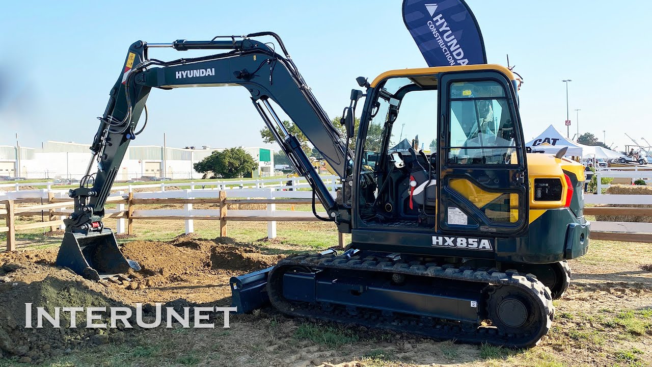 Hyundai HX85A Compact Excavator Demonstration at Utility Expo