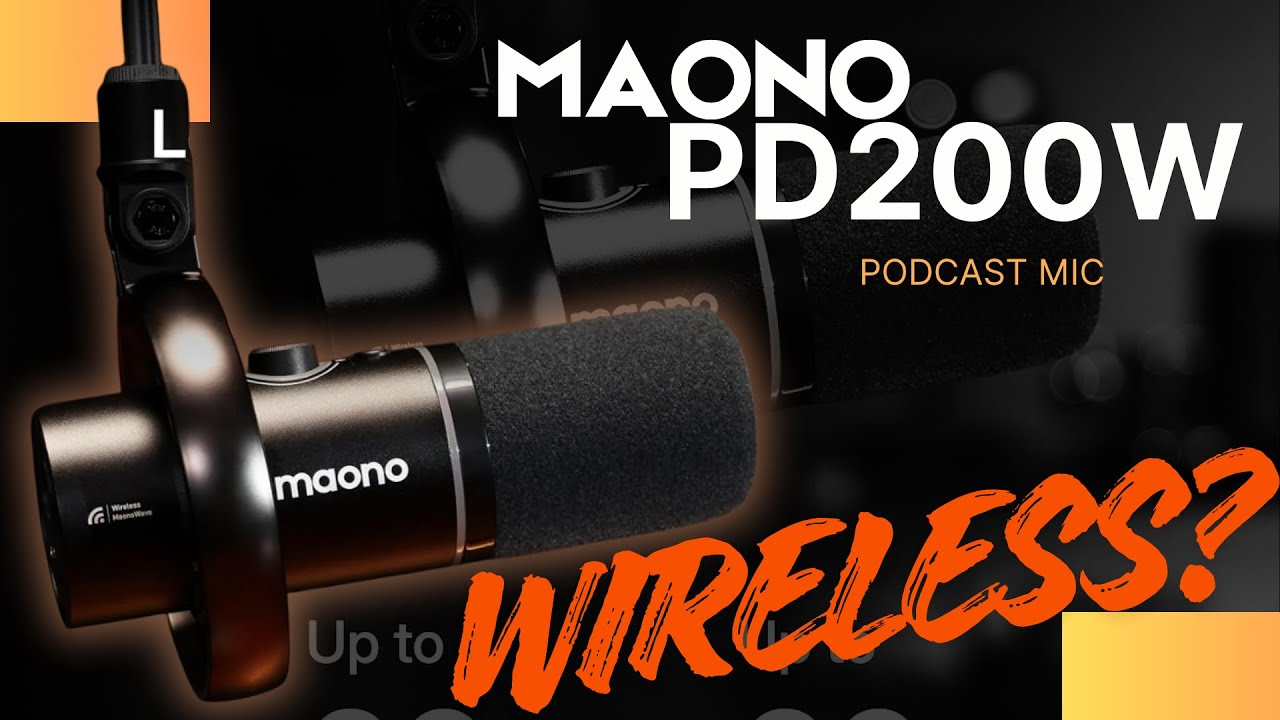 Wireless Hybrid Podcast Mic? Maono PD200W! 