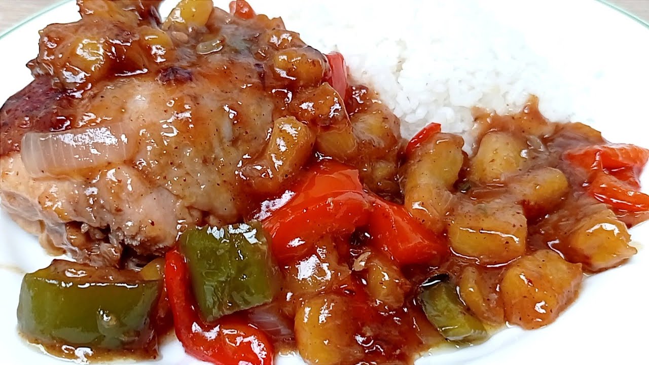 Pollo y piña, una combinación increíblemente deliciosa. 😍😋