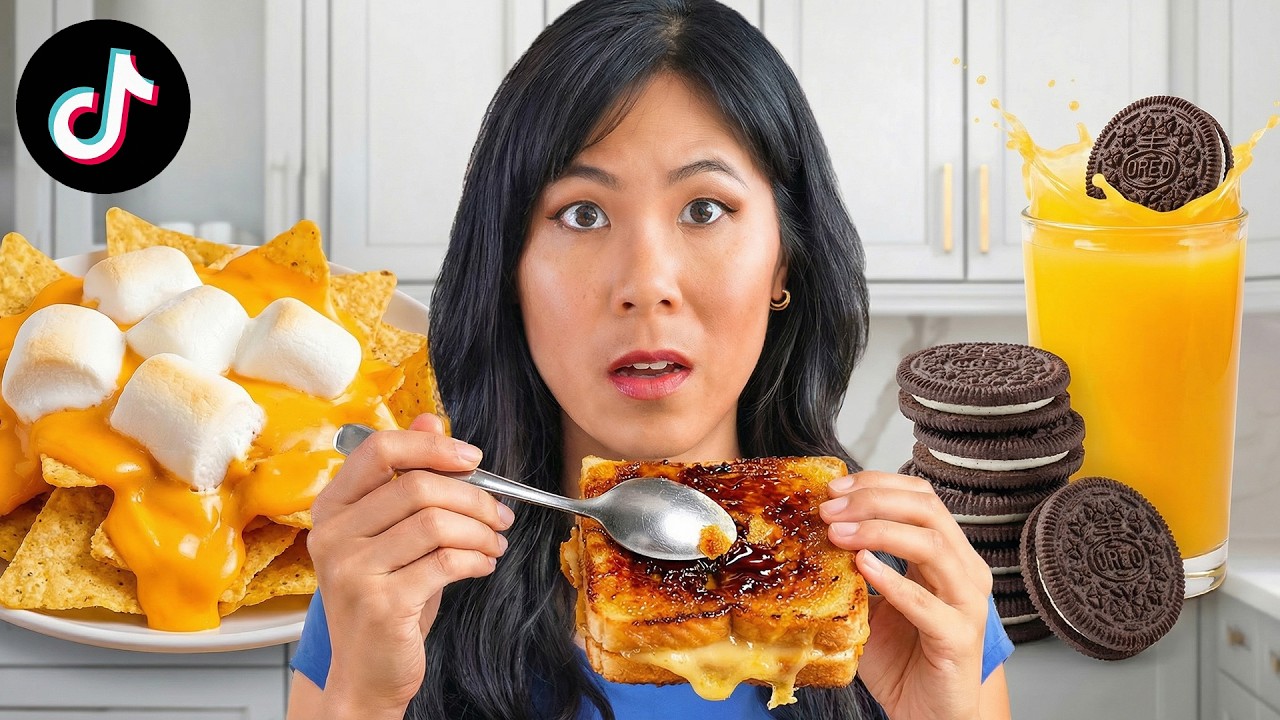 I Tested the WEIRDEST Tiktok FOOD COMBOS!🍴