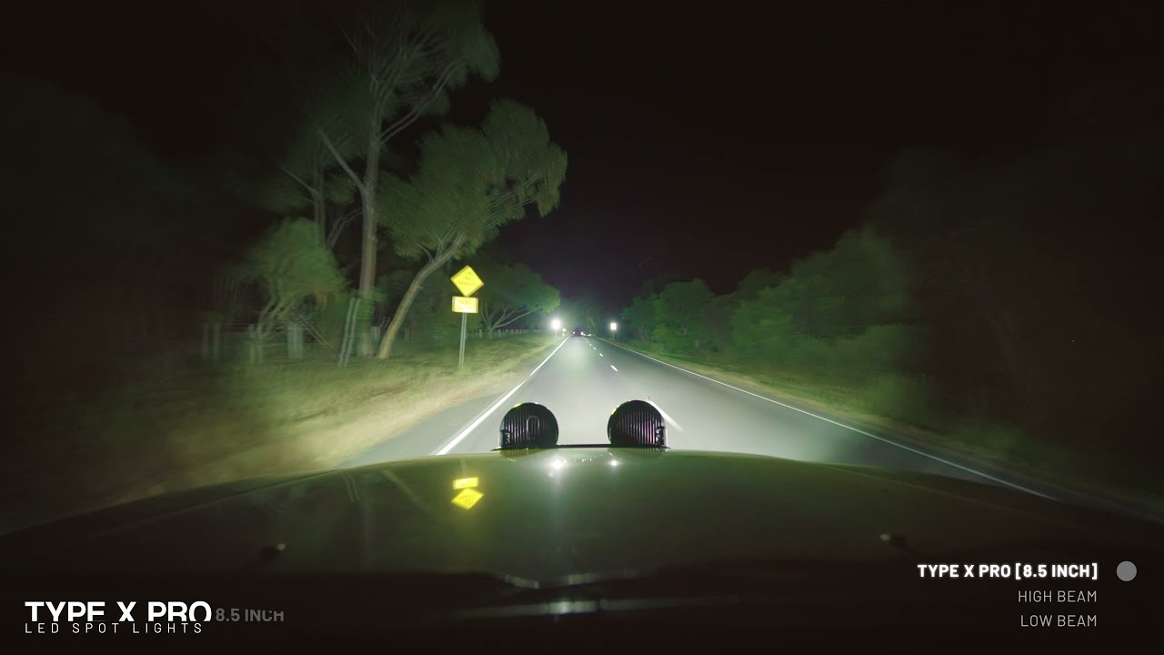 STEDI Type X&trade; Pro LED Spot Lights - 8.5 inch | Driving Footage