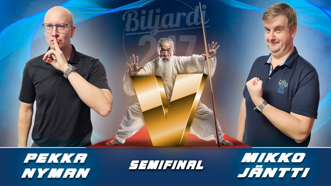 Seniors 45y: 10-Ball - SEMIFINAL - Pekka Nyman vs Mikko Jäntti