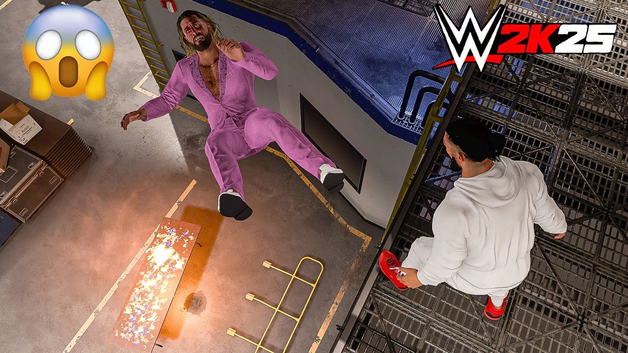 Роман Рейнс напал за кулисами на Сета Роллинса — геймплей WWE 2K25