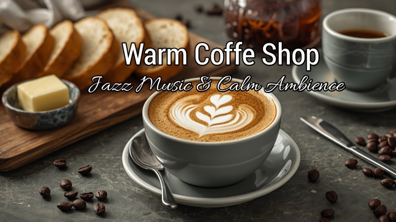 A Warm Coffee Shop Experience with Jazz Music Playing Softly in the Background #music #jazz