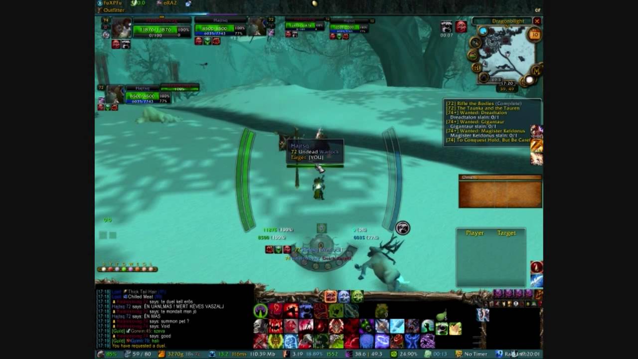 WOW Hal&aacute;loslovag DK Vs Hajtsq Warlock