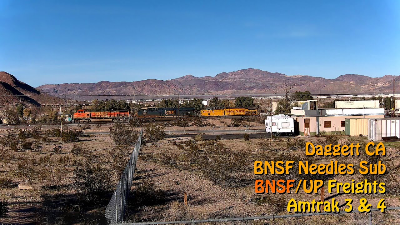 Daggett, CA | BNSF Needles Sub, MP 737.8 (Chat) | SouthWest RailCams LIVE