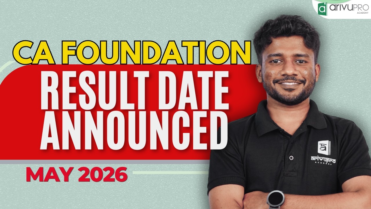 CA Foundation Result Date Announced | May 2026 Exam result On 3rd July | Nithin