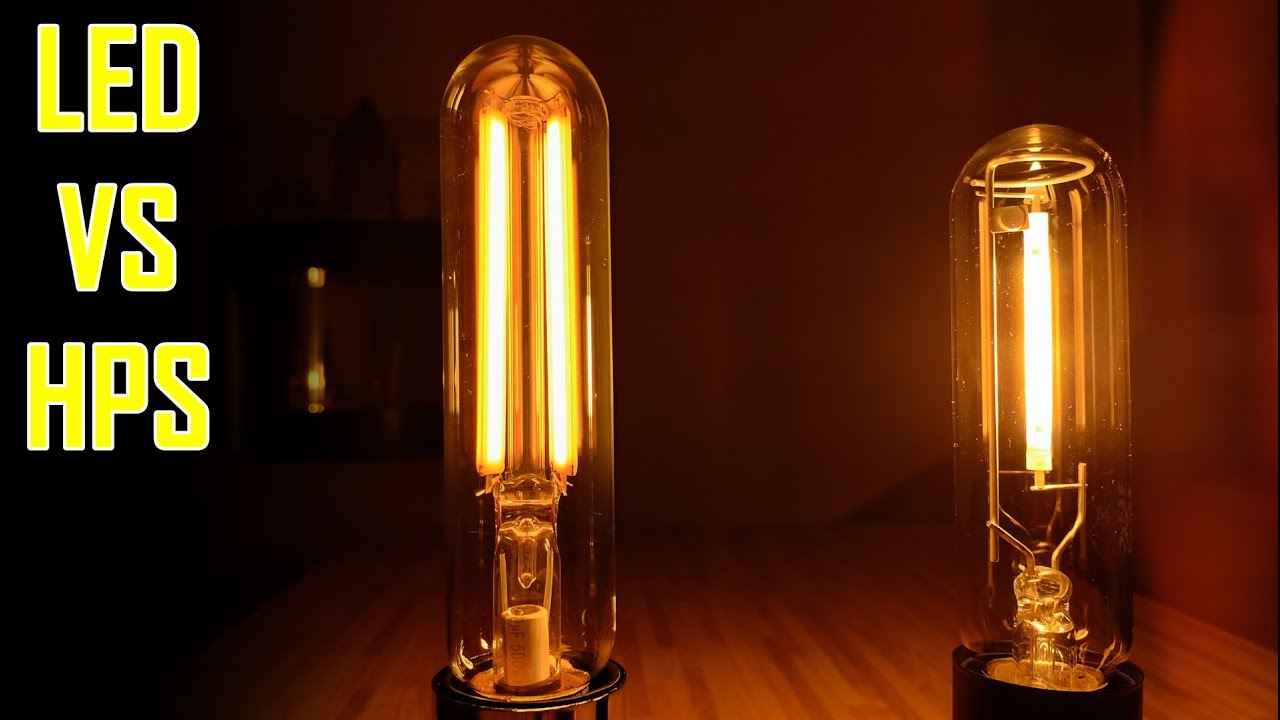 LED VS High Pressure Sodium (NAV 50 LED FILAMENT AMBER V 1600LM 15W 718 E27 VS NAV-T 70 W SUPER 4Y)
