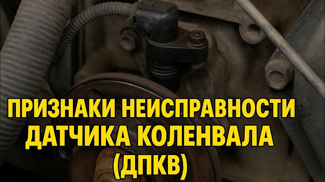 Основные признаки неисправности  датчика положения коленчатого вала(ДПКВ),проверка работоспособности