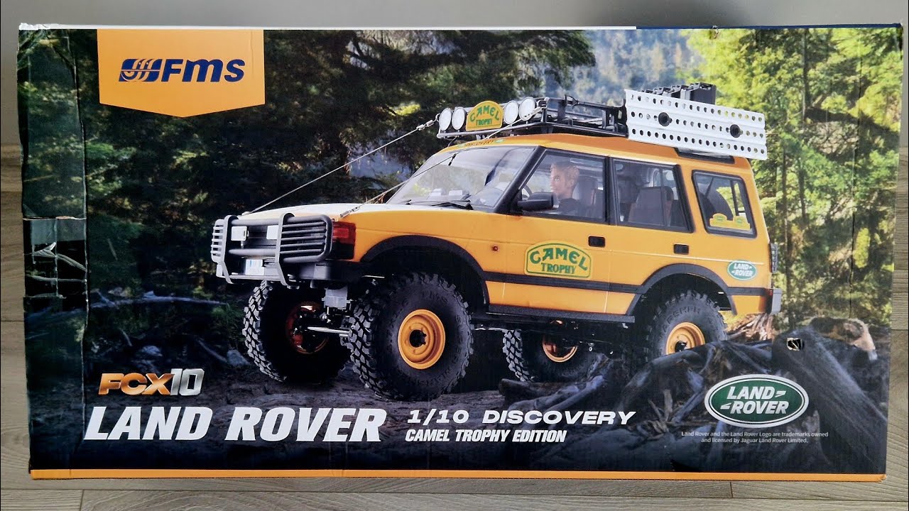 Unboxing FMS FCX10 Land Rover Discovery Camel Trophy Edition #FMS #rccrawler #unboxing