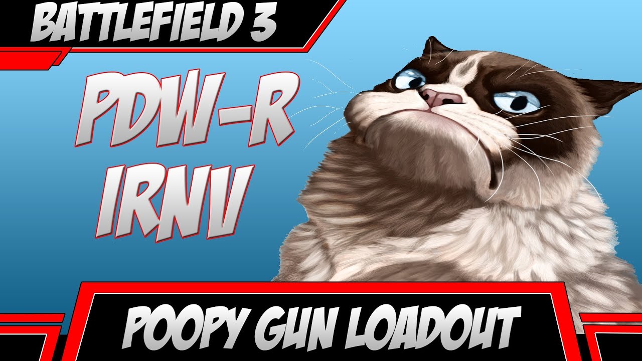 Poopy Gun Loadout - PDW-R IRNV - Buttmad Victims ( Battlefield 3 Gameplay )
