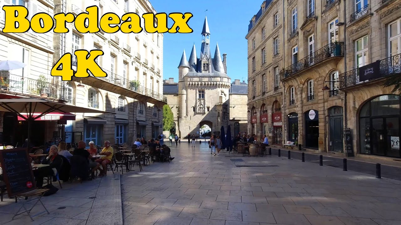 Bordeaux, France Walking tour [4K].