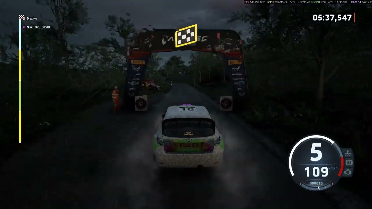 EA WRC con amigos y el Subaru en Iberia